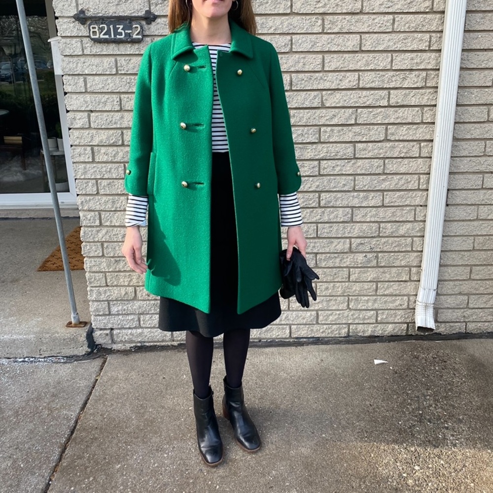 Vintage Kelly Green Coat